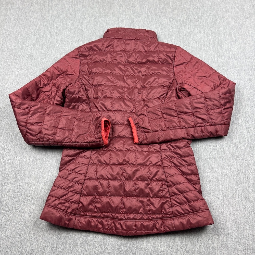 Patagonia Jacket Womens XXS Red Nano Puffer Insulated Primaloft Full Zip - Picture 10 of 13